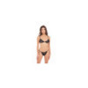 Ensemble 2 pièces en dentelle, soutien-gorge et string semi ouvert 